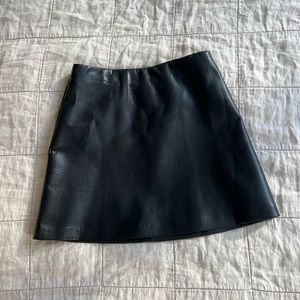 Wilfred Vegan Leather Mini Skirt